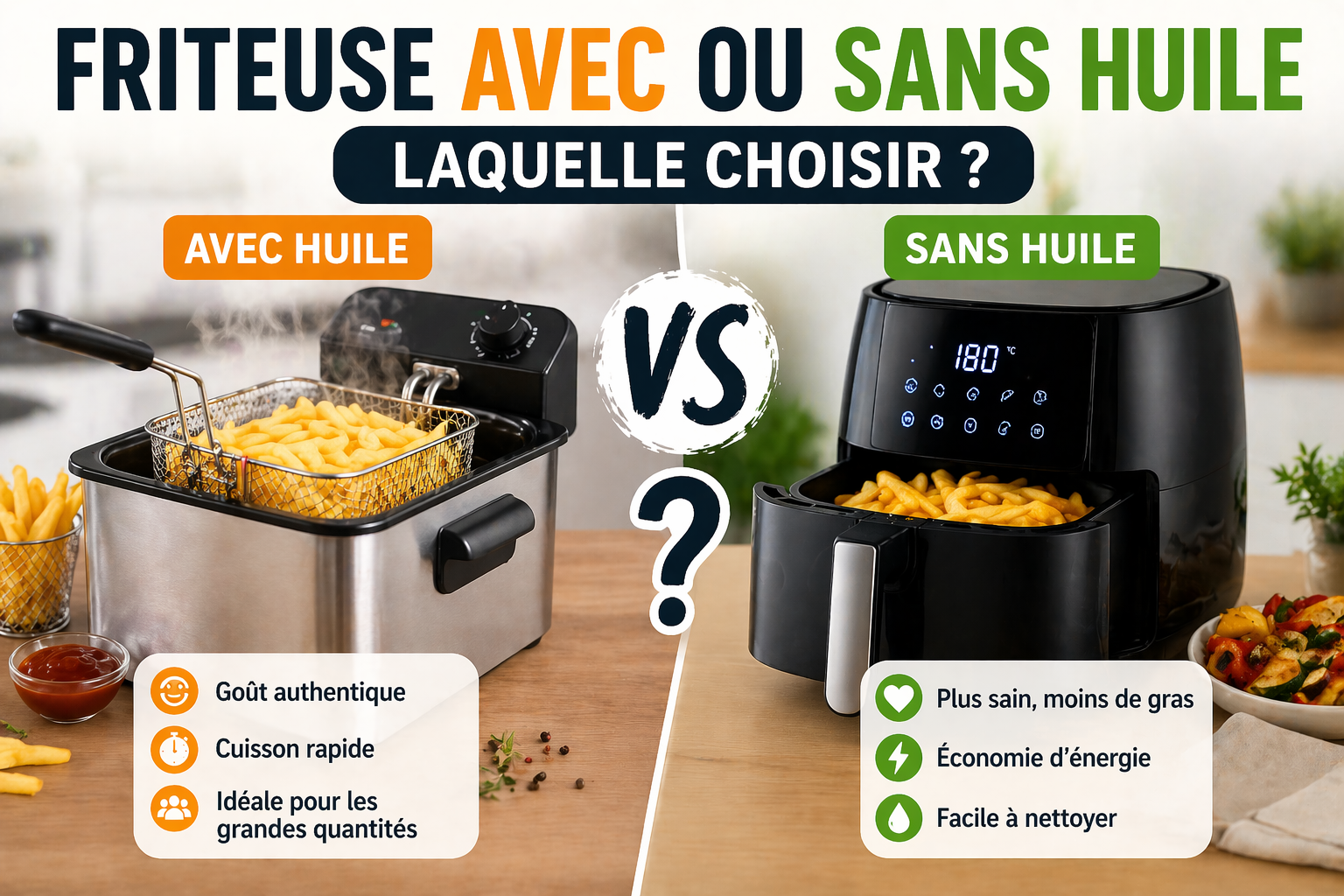 friteuse huile ou air fryer