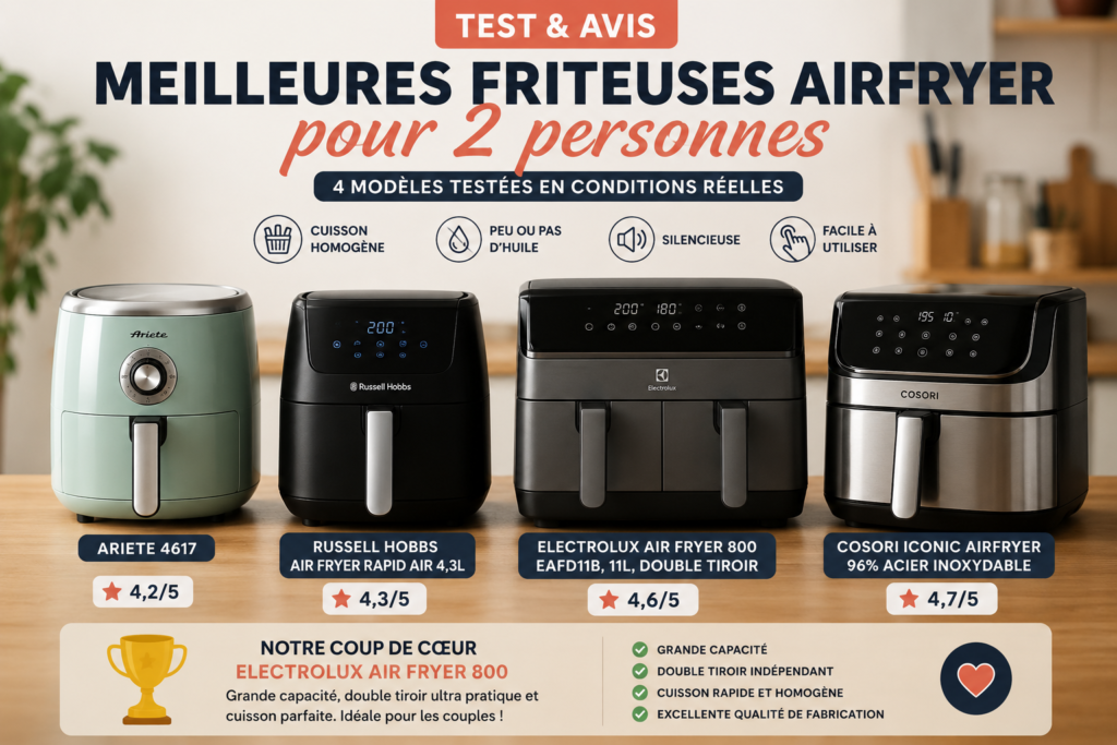 friteuse air fryer pour deux personne
