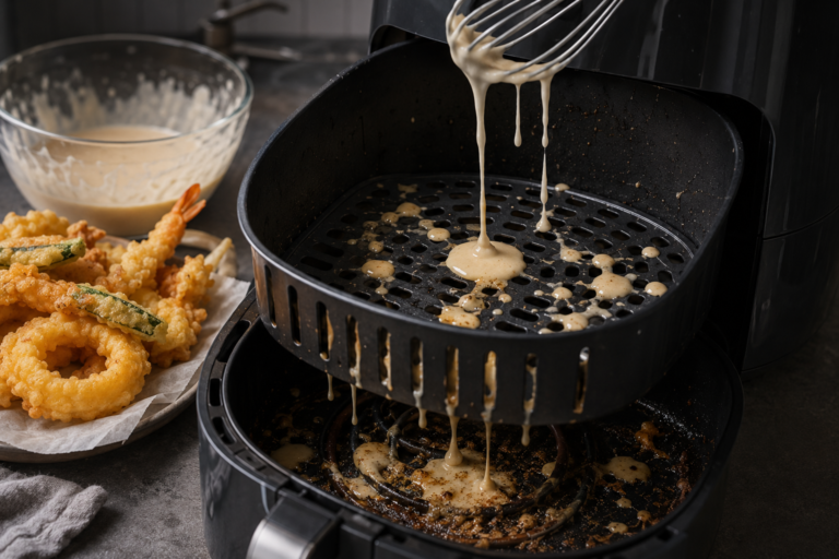 pâte à frire à ne pas mettre dans une friteuse à air