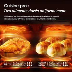 cosori air fryer twinfry fonctions